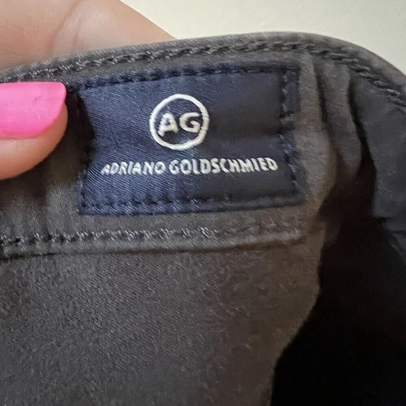 AG Adriana Goldschmied Gray Prima Mid-Rise Skinny Jean Womens 27R Cigarette Pant - Picture 10 of 16